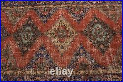 Vintage Rug, Large Rug, Turkish Rug, Antique Carpet, 60x118 inches Red Rugs, 915