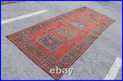 Vintage Rug, Turkish Rug, Large Carpet, Home Decor Rug, 58x140 inches Rugs, 4477