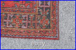 Vintage Rug, Turkish Rug, Large Carpet, Home Decor Rug, 58x140 inches Rugs, 4477