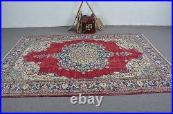 Vintage Rugs, Moroccan Rug, 6.7x10 ft Large Rugs, Turkish Rugs, Antique Rugs