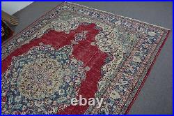 Vintage Rugs, Moroccan Rug, 6.7x10 ft Large Rugs, Turkish Rugs, Antique Rugs