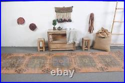 Vintage Rugs, Turkish Rugs, Wool Rugs, Moroccan Rugs, 3.1x11.5 ft Runner Rugs