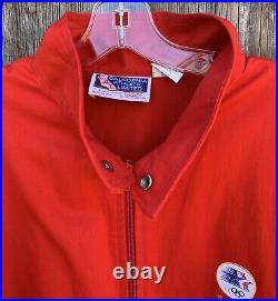 Vintage Southern Pacific Olympics Embroidered Logo Jacket 80s Made In USA Size L