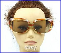 Vintage Squared Sunglasses Colorful Candy 1960's Party Tortoise Large Rare Nos