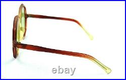 Vintage Squared Sunglasses Large Octagon Tortoise Party Thick Acetate 1950's Nos