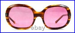 Vintage Squared Sunglasses Tortoise France 1950's Pink Over Size Large Unused