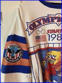 Vintage Starter 1980 Olympic Hockey Miracle On Ice Crewneck! Rare Find