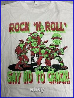 Vintage TMNT say no to drugs tshirt Size Large