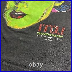 Vintage The Bride Shirt Mens Large Black Frankenstein 90S Single Stitch USA Tee