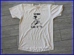 Vintage VIETNAM class of 68 tee shirt LARGE usa made ARMY military
