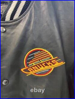 Vintage Vancouver Canucks Skate Logo Jacket Large New with Tags
