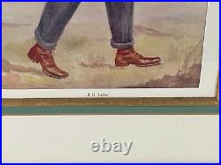 Vintage Vanity Fair Supplement Collection of Four Golf Play Prints Framed