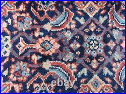 Vintage Worn Hand Made Traditional Oriental Wool Blue Large Carpet 368x263cm