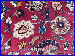 Vintage Worn Hand Made Traditional Oriental Wool Red Large Carpet 380x290cm