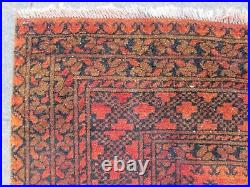 Vintage Worn Hand Made Traditional Oriental Wool Red Large Rug Carpet 230x165cm
