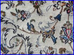 Vintage Worn Hand Made Traditional Oriental Wool White Large Carpet 390x290cm
