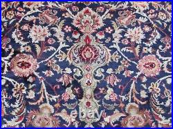 Vintage Worn Hand Made Traditional Rug Oriental Wool Blue Large Carpet 387x285cm