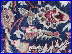 Vintage Worn Hand Made Traditional Rug Oriental Wool Blue Large Carpet 387x285cm