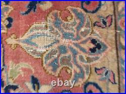 Vintage Worn Hand Made Traditional Rug Oriental Wool Red Large Carpet 376x249cm