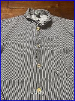 Vintage sanfor chore coat pinstriped size large