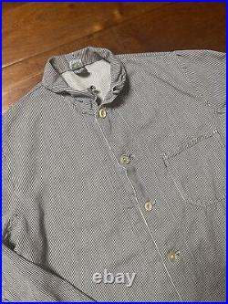 Vintage sanfor chore coat pinstriped size large