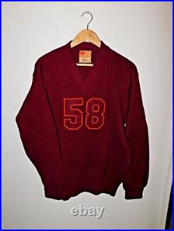 Vtg 1950s Univ of Southern California HL Whiting Co Collegiate Varsity Sweater