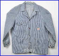 Vtg 40s Penneys Pay-Day Sanforized Union Made Railroad Engineer Striped Jacket