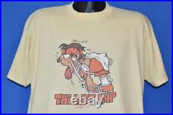 Vtg 70s LAST LAP RUNNER BOB HORD CARTOON CRAZY SHIRTS FUNNY EXHAUSTED t-shirt L