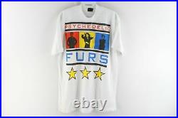 Vtg 80s Mens Large Psychedelic Furs 1987 Tour Double Sided T-Shirt New Wave USA