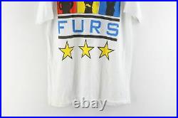 Vtg 80s Mens Large Psychedelic Furs 1987 Tour Double Sided T-Shirt New Wave USA