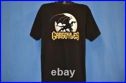 Vtg 90s GARGOYLES NIGHT NEVER SAME TV CARTOON FANTASY SCI FI DISNEY t-shirt L