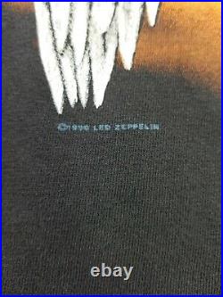 Vtg 90s Led Zeppelin 1990 T Shirt Size XL x large Winterland Single Stitch swan