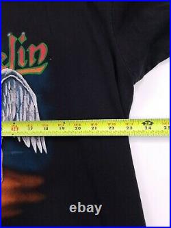Vtg 90s Led Zeppelin 1990 T Shirt Size XL x large Winterland Single Stitch swan