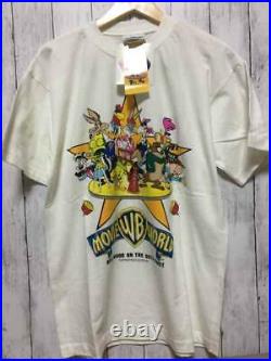 Vtg 90s Looney Tunes Warner Bro Movie World Unused With Tag Tee T Shirt Size L