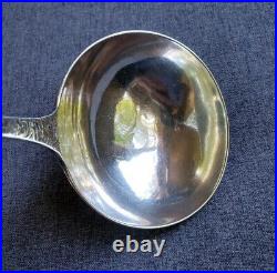 Vtg. Antique 1887 J. E. Caldwell Sterling Silver Punch Ladle Large Cherry Blossom
