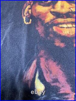 Vtg Dennis Rodman NBA Chicago Bulls Murina Tee T Shirt Size L Made In USA No 004