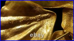 Vtg Large Margarita Barrera 1988 Sculptural Gold Tone 3 Shell Belt Buckle Rare