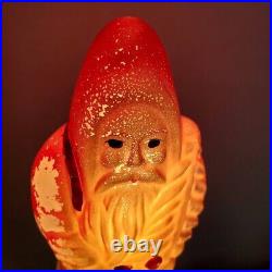 Vtg Santa Father Christmas Red Large Bulb Tungsten Japan Antique Works 1920-30's