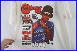 Vtg Y2K Mens Large Spell Out 2004 Chingy Hip Hop Rap Tee T-Shirt White Cotton