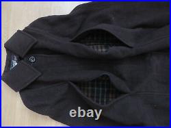 Women's Gloverall Vintage Cape Cloak Wool Dark Brown Check 40 Large N1-A5