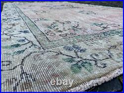 Wool rug, Turkish rug, Vintage rug, Handmade rug, Large, Carpet 5,5 x 8,9 ft