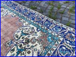 Wool rug, Turkish rug, Vintage rug, Handmade rug, Large, Carpet 6,2 x 10,9 ft