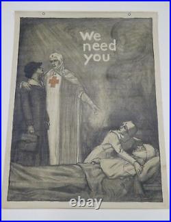 World War I Red Cross Original Vintage Poster